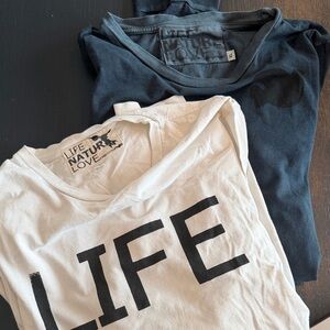 Mens FREECITY long sleeve t shirt lot L and XL